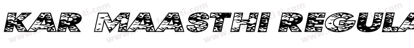 Kar Maasthi Regular字体转换